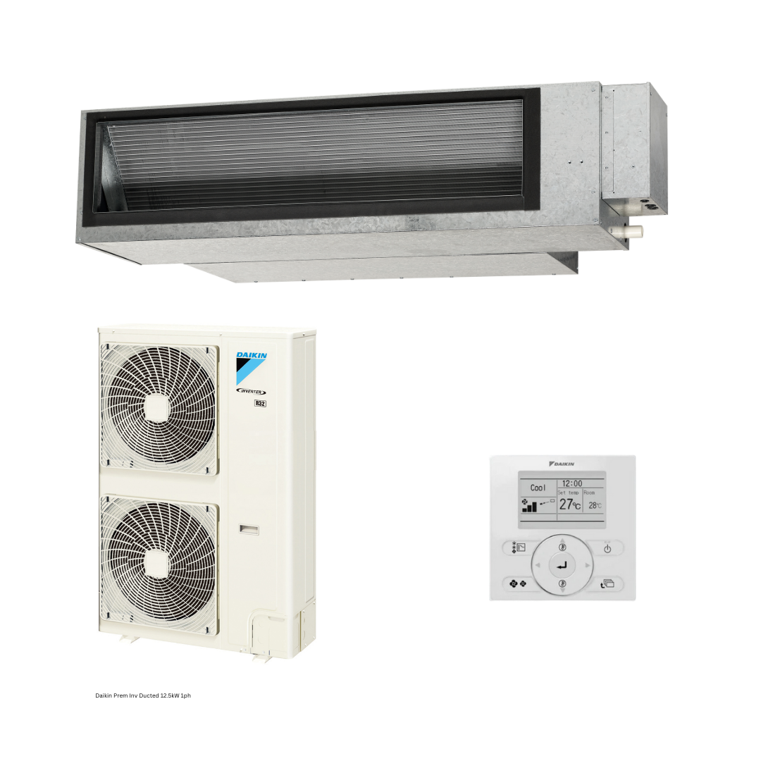 Daikin Premium Inv Ducted R32 12.5kW 1 Ph Set