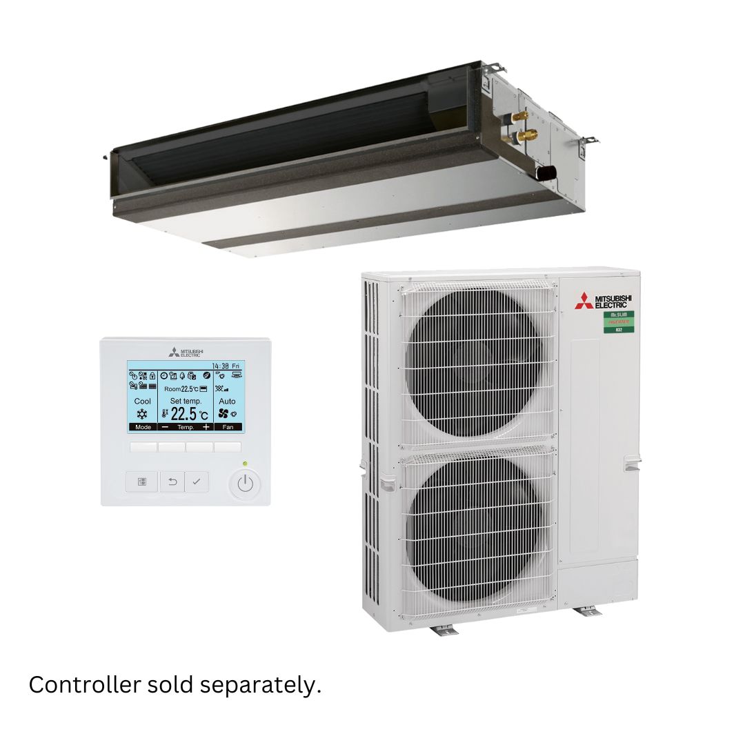 Mitsubishi Electric Mr Slim PEAD-M Power Inverter Low Profile Ducted R32 10kW 1 Ph Set