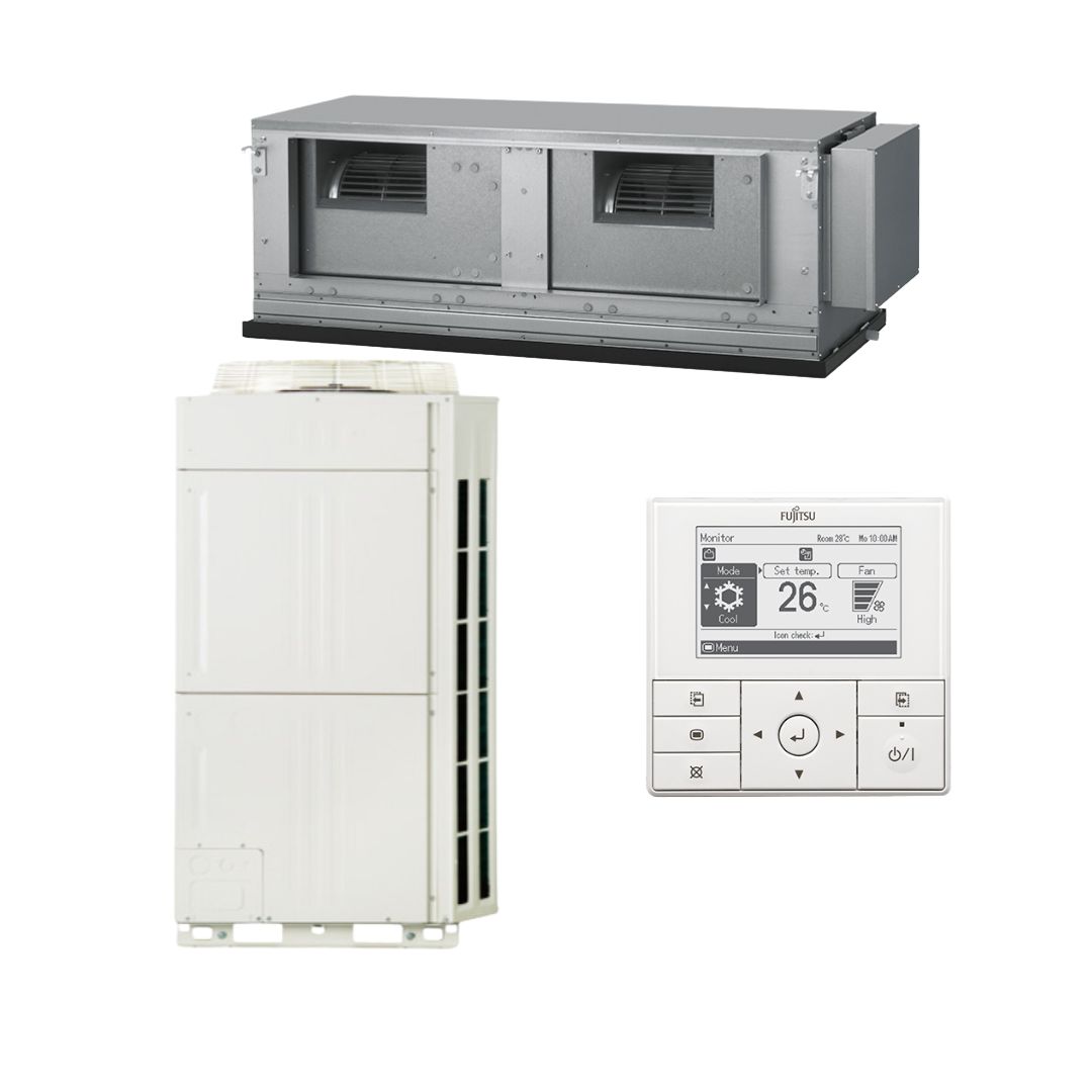 Fujitsu High Static Inv Ducted R32 25kW 3 Ph Set