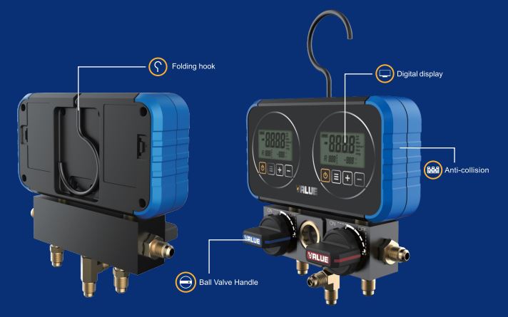 Navtech Digital Manifold Gauge