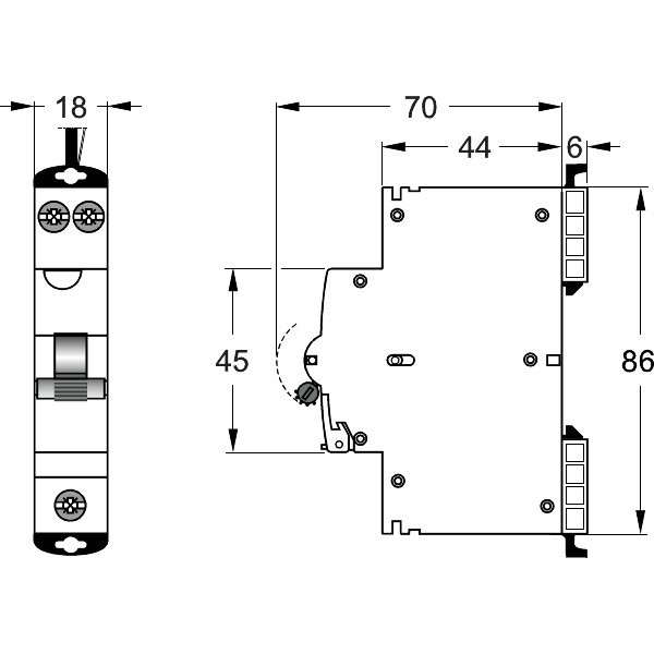 NHP RCBO 6kA 30mA 32a