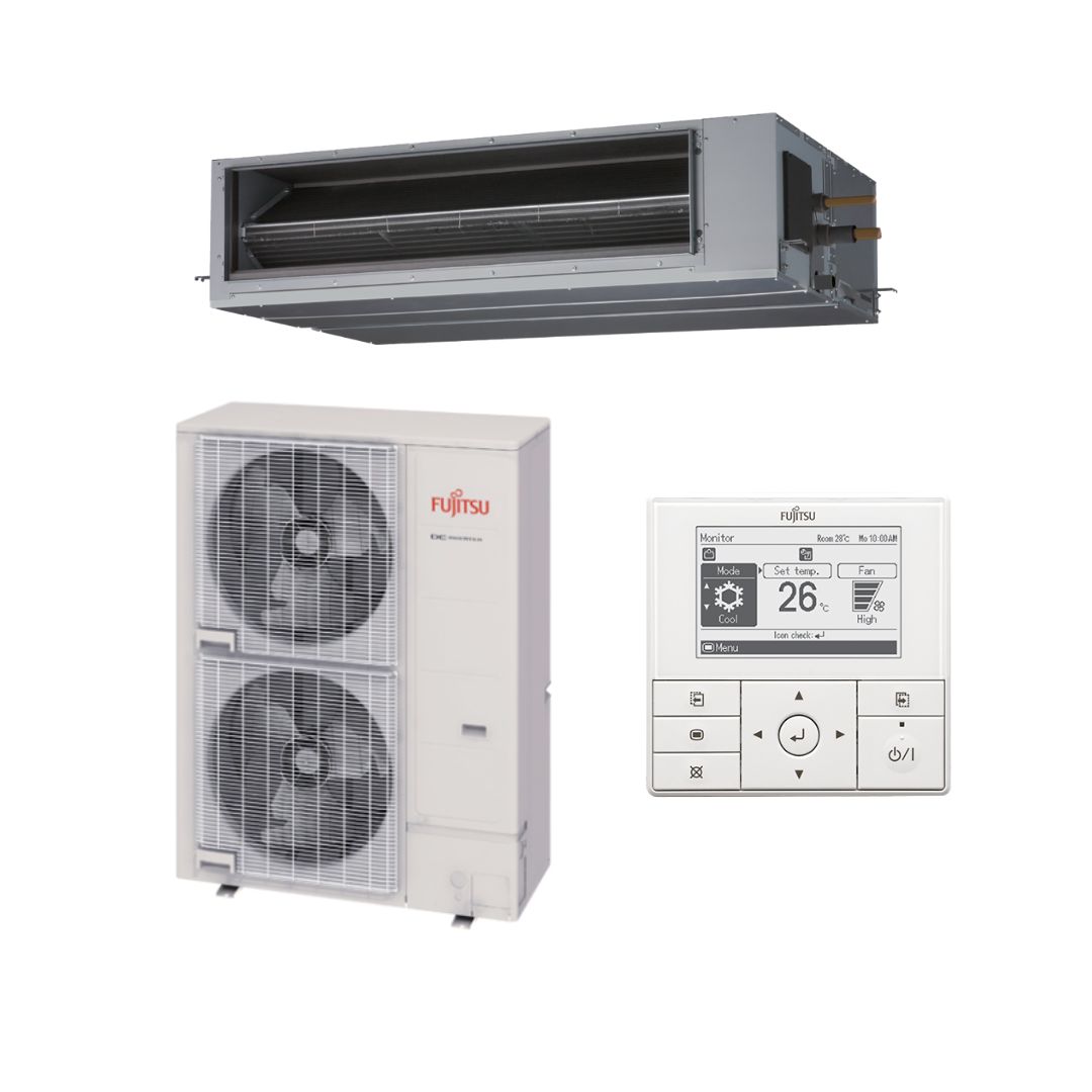 Fujitsu High Static Inv Ducted R32 18kW 3 Ph Set