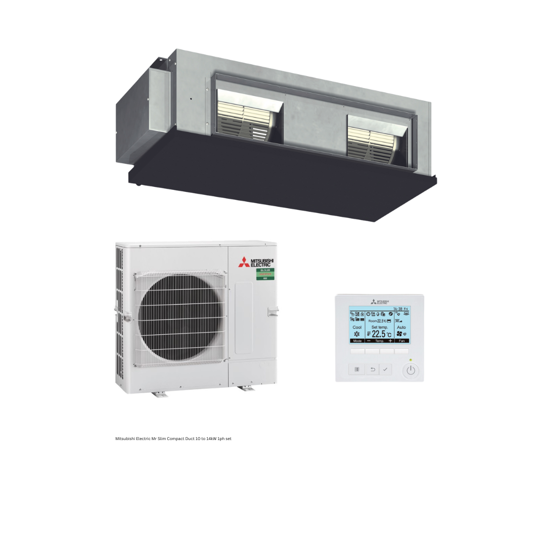 Mitsubishi Electric Mr Slim (Compact) R32 10kW 1 Ph Set