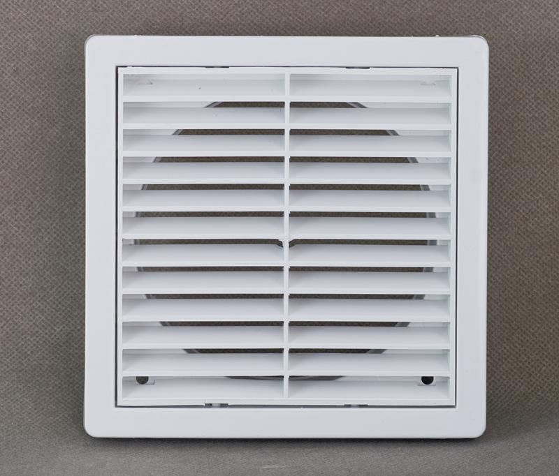 Plastic Weatherproof Louvre Grille Fixed 150mm