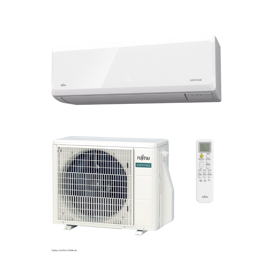 Fujitsu Comfort Range Cool Only R32 2.5kw Set