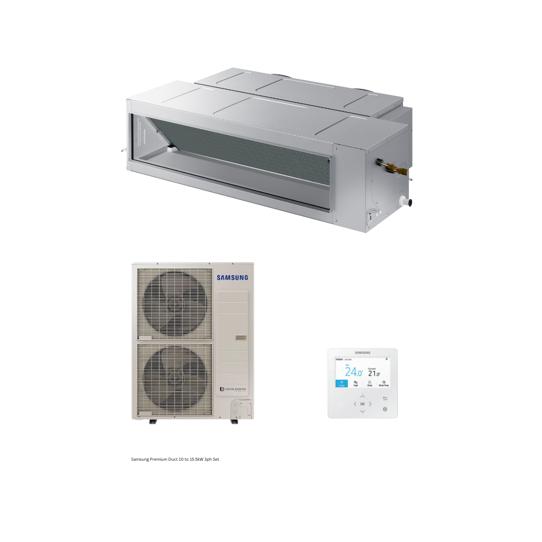 Samsung Premium Duct S2+ R32 15.5kW Splittable 1 Phase Set