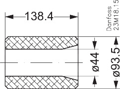 Danfoss 48-DM Filter Drier Core (Standard Capacity)