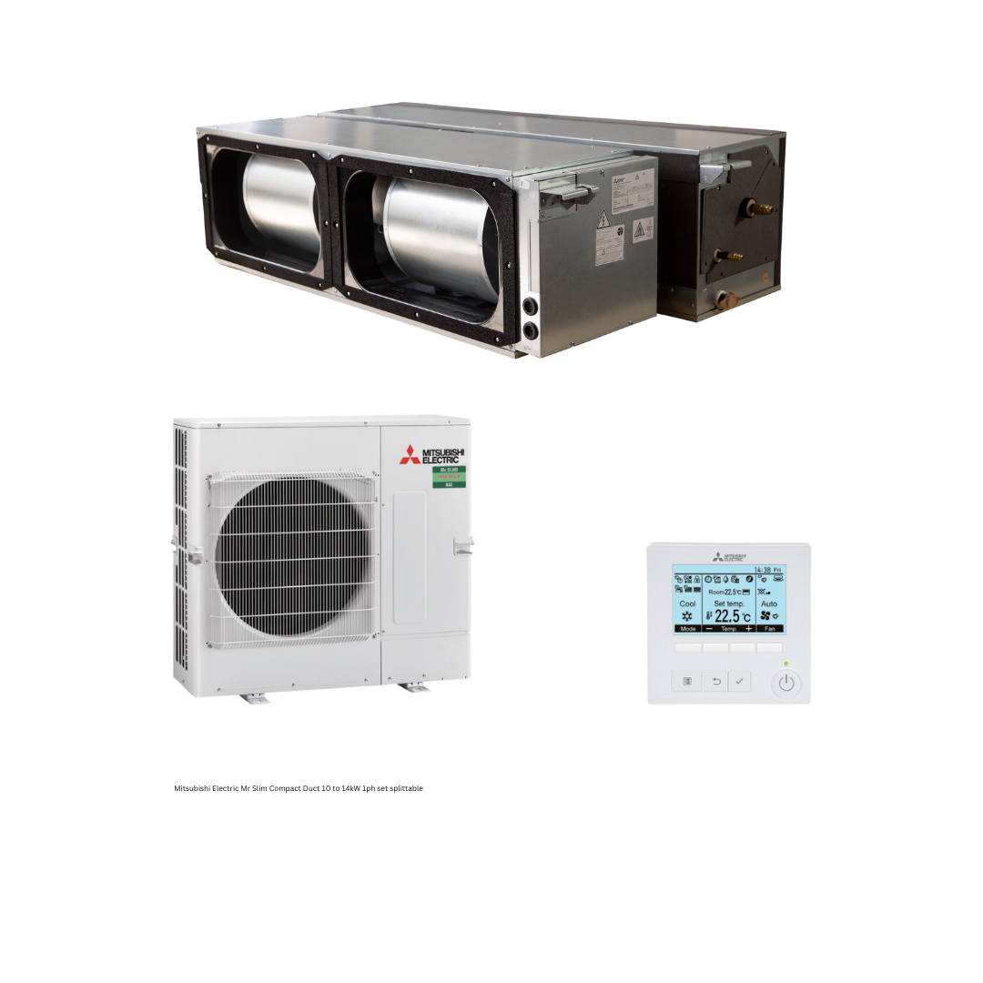 Mitsubishi Electric Mr Slim (Compact) R32 12.5kW 1 Ph Split Set